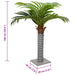 Palmier artificial 6 frunze 100 cm verde - WALTI WALTI