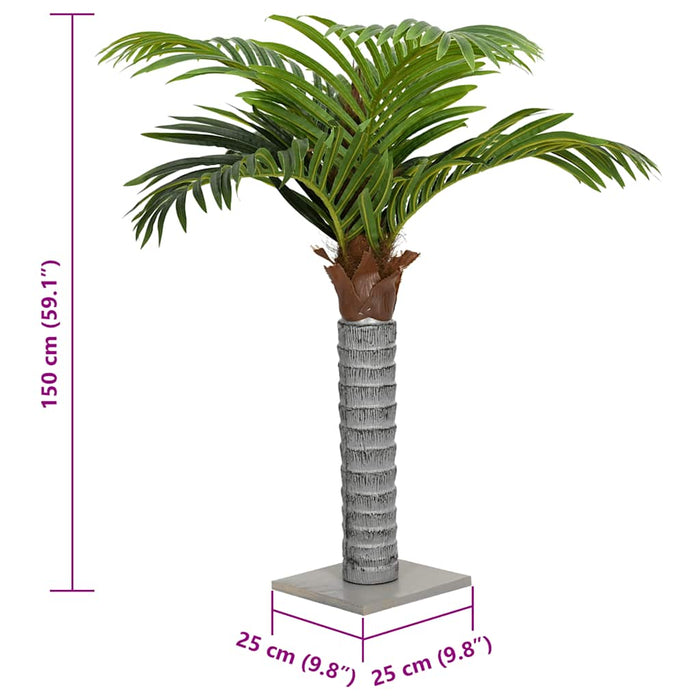 Palmier artificial 12 frunze 150 cm verde - WALTI WALTI