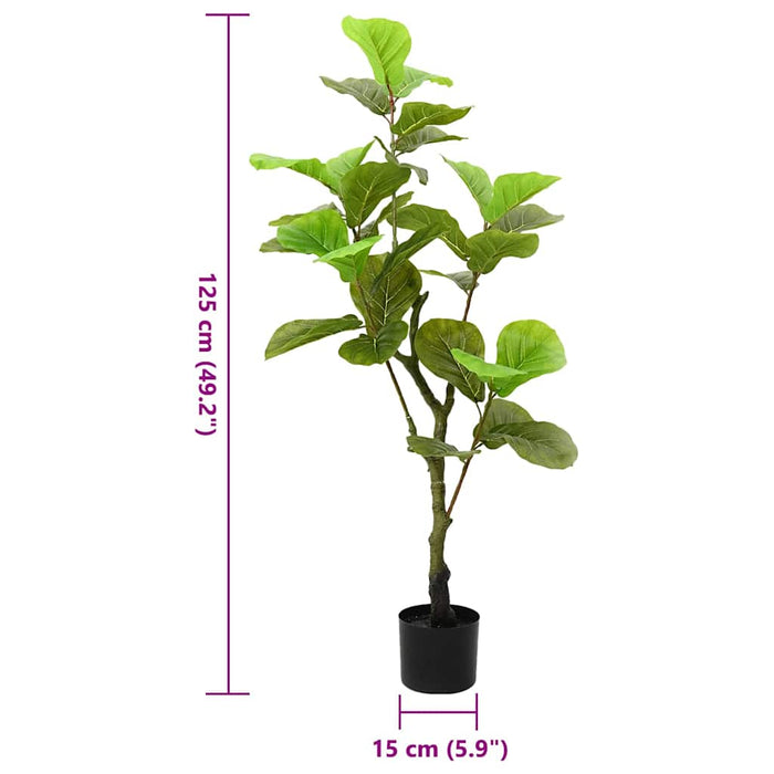 Ficus artificial 30 de frunze 125 cm verde - WALTI WALTI