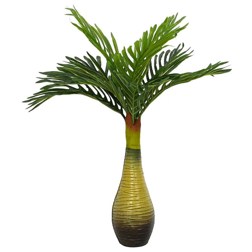 Plantă artificială de palmier 9 frunze 70 cm verde - WALTI WALTI