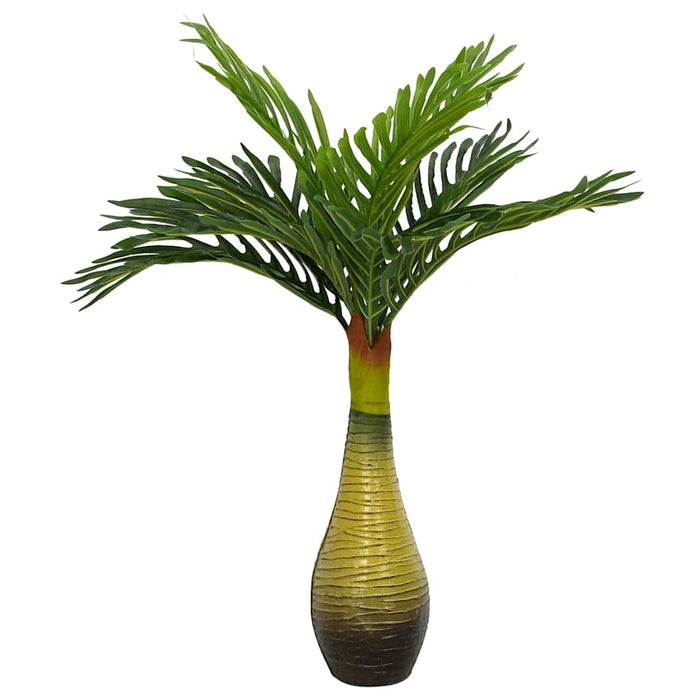 Plantă artificială de palmier 9 frunze 70 cm verde - WALTI WALTI