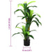 Copac artificial Dracaena 36 de frunze 120 cm verde - WALTI WALTI