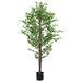 Plantă Ficus artificială 1260 frunze 200 cm verde - WALTI WALTI