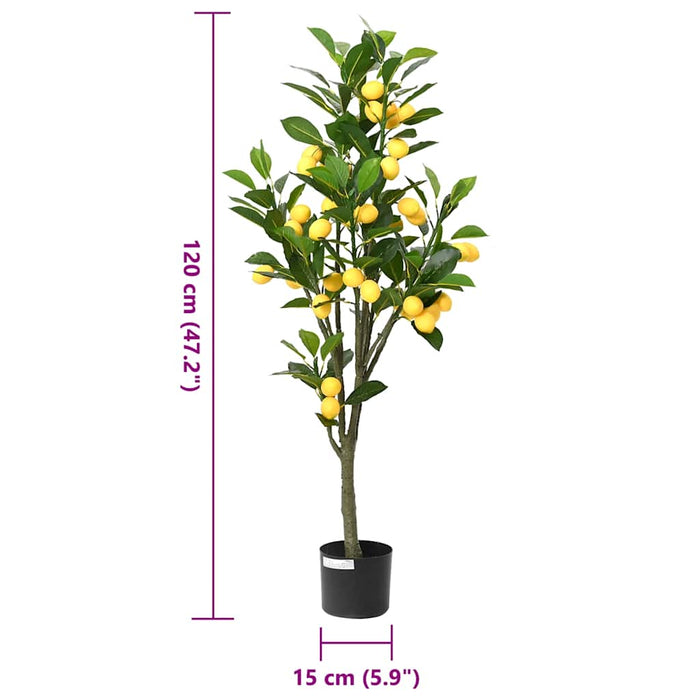 Lămâi artificial 136 frunze 120 cm verde - WALTI WALTI