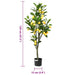 Lămâi artificial 136 frunze 120 cm verde - WALTI WALTI