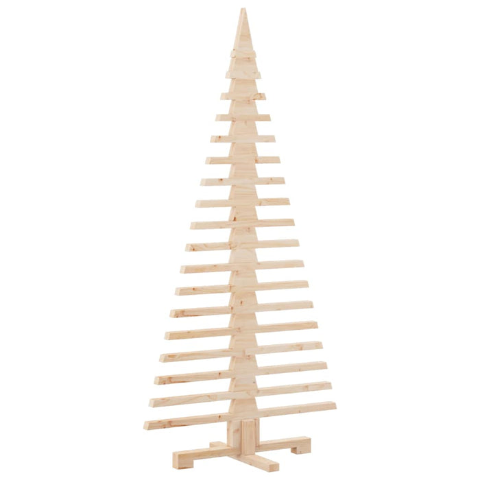 Brad de Crăciun din lemn pentru decor 150 cm, lemn masiv de pin - WALTI WALTI