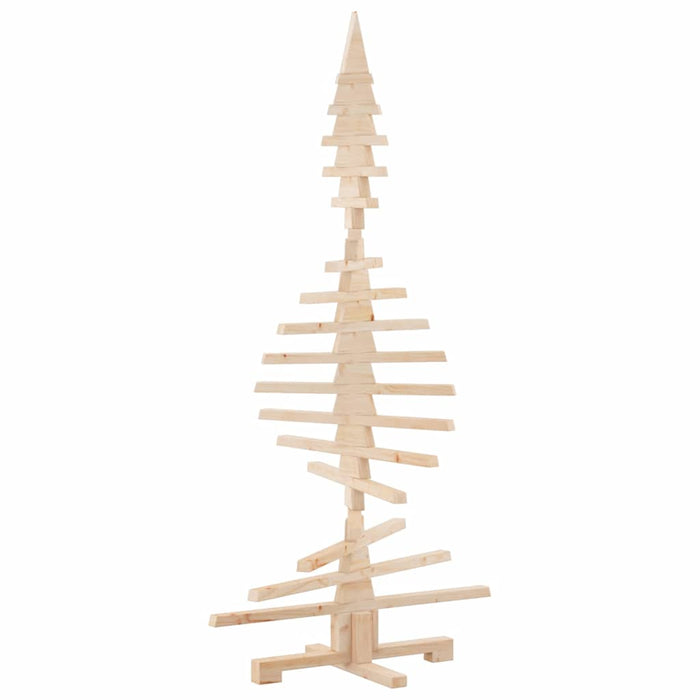 Brad de Crăciun din lemn pentru decor 150 cm, lemn masiv de pin - WALTI WALTI