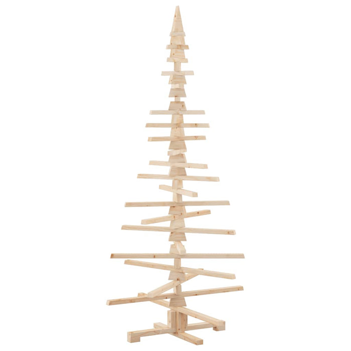 Brad de Crăciun din lemn decorativ, 180 cm, lemn de pin masiv - WALTI WALTI