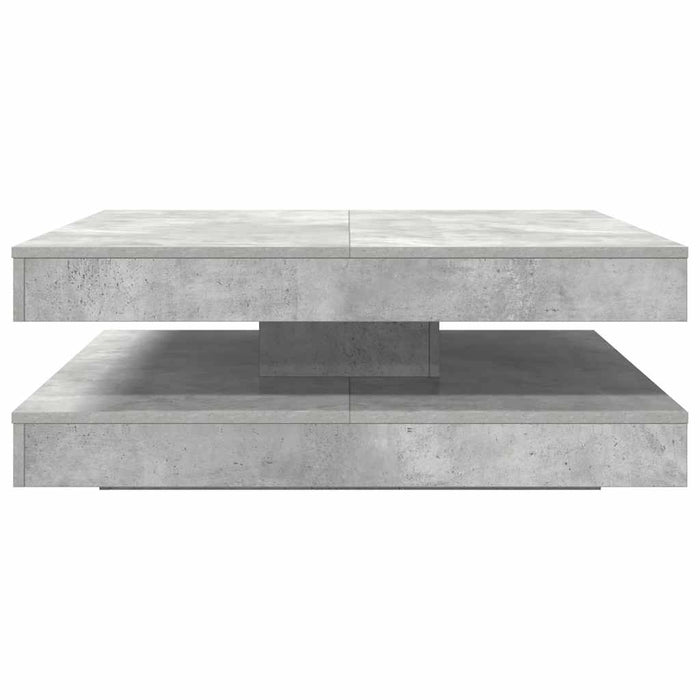 Măsuță cafea rotativă 360 grade, gri beton 90x90x34,5 cm - WALTI WALTI