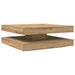 Măsuță cafea rotativă 360 grade, stejar artizanal 90x90x34,5 cm - WALTI WALTI