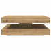 Măsuță cafea rotativă 360 grade, stejar artizanal 90x90x34,5 cm - WALTI WALTI