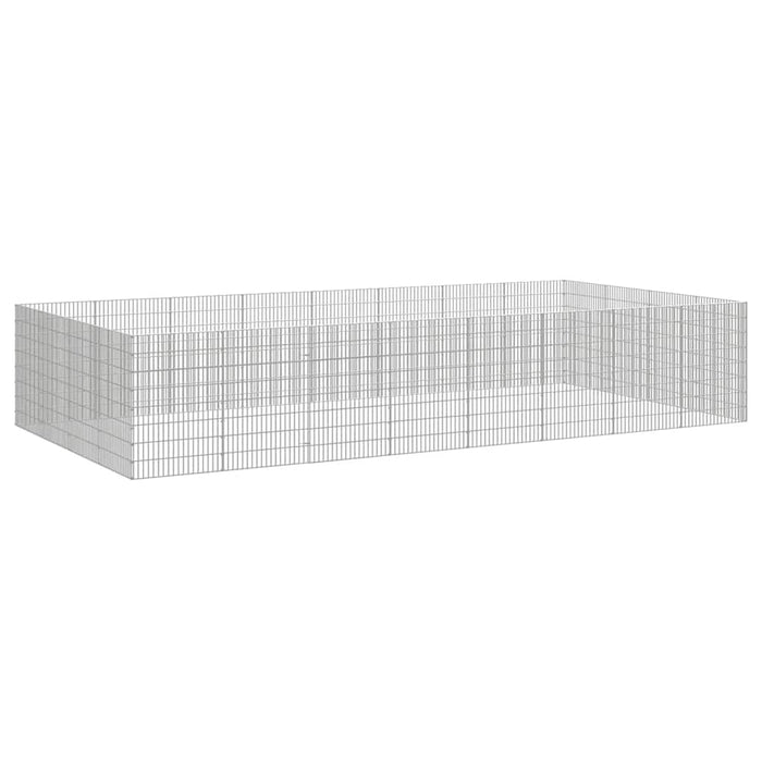 Adăpost pentru animale cu 24 panouri, 54x80 cm, fier galvanizat - WALTI WALTI