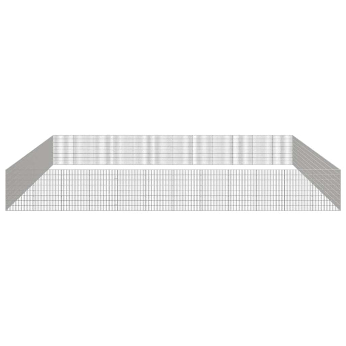 Adăpost pentru animale cu 48 panouri, 54x80 cm, fier galvanizat WALTI