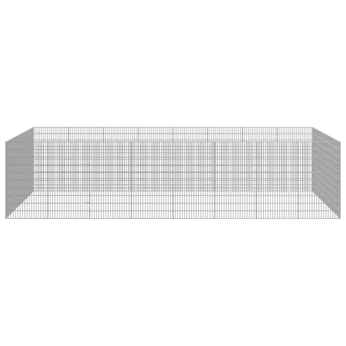 Adăpost pentru animale cu 24 panouri, 54x100 cm fier galvanizat - WALTI WALTI