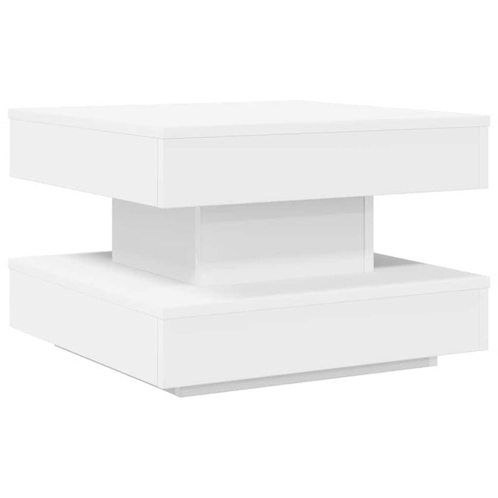 Măsuță cafea rotativă 360 grade, alb 50x50x34,5 cm - WALTI WALTI