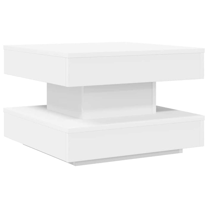 Măsuță cafea rotativă 360 grade, alb 50x50x34,5 cm - WALTI WALTI