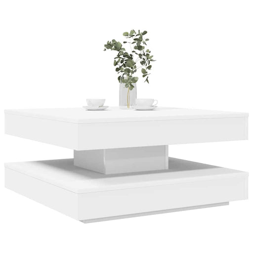 Măsuță cafea rotativă 360 grade, alb 70x70x34,5 cm - WALTI WALTI