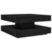 Măsuță cafea rotativă 360 grade, negru 70x70x34,5 cm - WALTI WALTI
