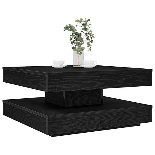 Măsuță cafea rotativă 360 grade, negru 70x70x34,5 cm - WALTI WALTI