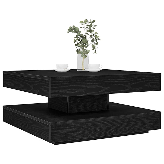 Măsuță cafea rotativă 360 grade, negru 70x70x34,5 cm - WALTI WALTI