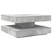 Măsuță cafea rotativă 360 grade, gri beton 70x70x34,5 cm - WALTI WALTI