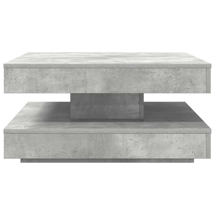 Măsuță cafea rotativă 360 grade, gri beton 70x70x34,5 cm - WALTI WALTI