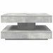 Măsuță cafea rotativă 360 grade, gri beton 70x70x34,5 cm - WALTI WALTI