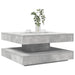 Măsuță cafea rotativă 360 grade, gri beton 70x70x34,5 cm - WALTI WALTI