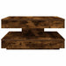 Măsuță cafea rotativă 360 grade, stejar fumuriu 70x70x34,5 cm - WALTI WALTI