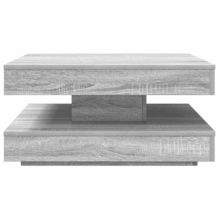 Măsuță cafea rotativă 360 grade, sonoma gri 70x70x34,5 cm - WALTI WALTI