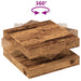Măsuță cafea rotativă 360 grade, lemn vechi 70x70x34,5 cm - WALTI WALTI