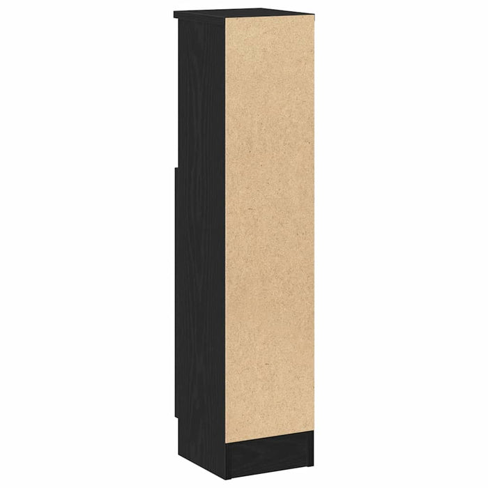 Dulap de baie cu suport role, negru, 20,5x22x90 cm - WALTI WALTI