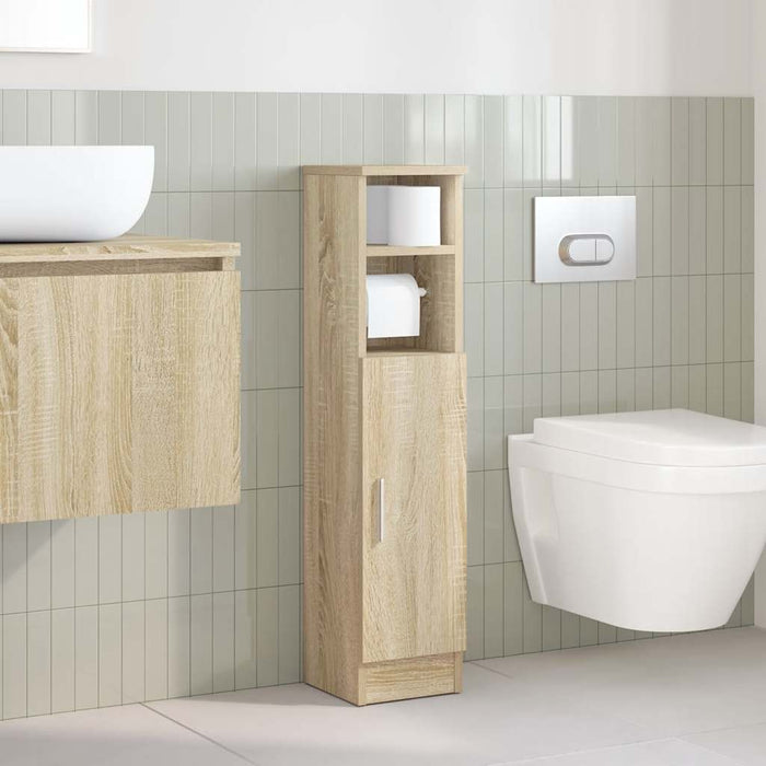 Dulap de baie cu suport role, stejar sonoma, 20,5x22x90 cm WALTI