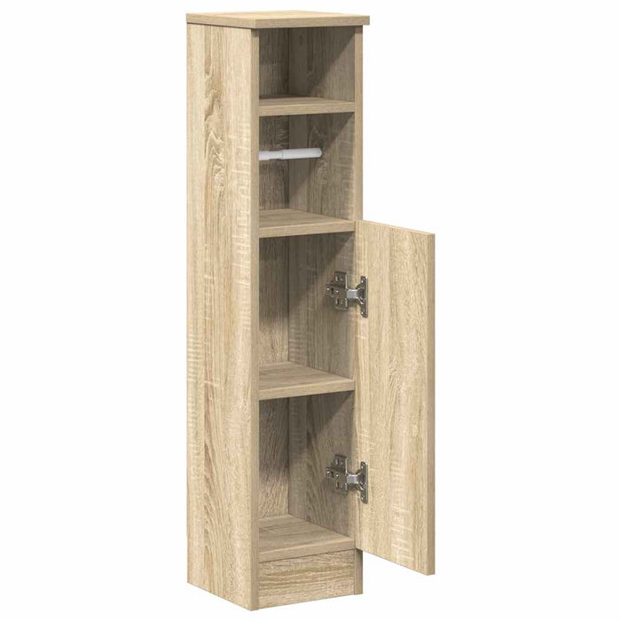 Dulap de baie cu suport role, stejar sonoma, 20,5x22x90 cm WALTI