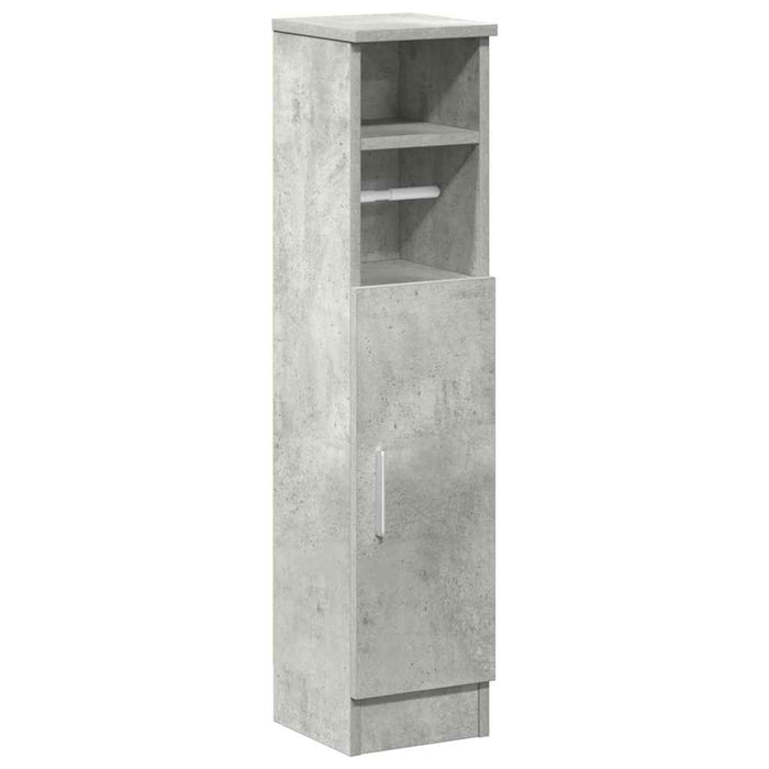 Dulap de baie cu suport role, gri beton, 20,5x22x90 cm - WALTI WALTI