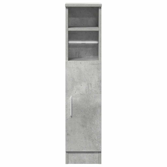 Dulap de baie cu suport role, gri beton, 20,5x22x90 cm - WALTI WALTI