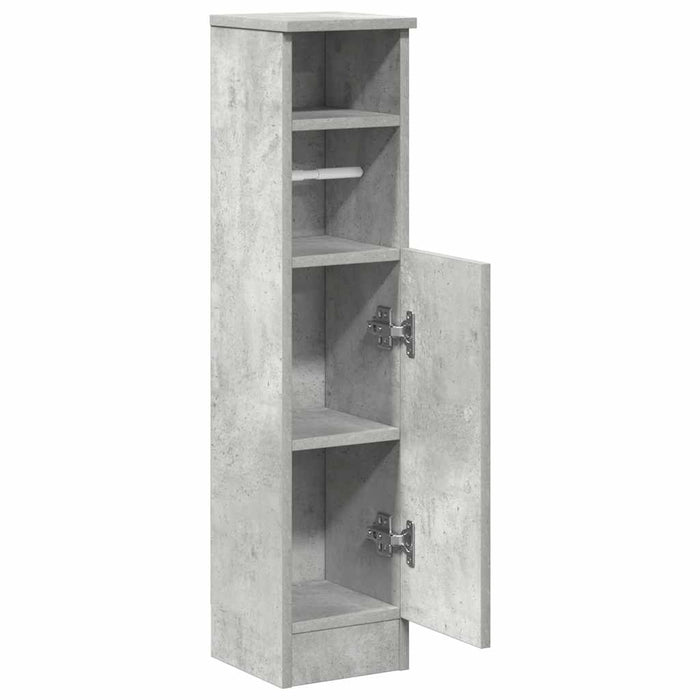 Dulap de baie cu suport role, gri beton, 20,5x22x90 cm - WALTI WALTI