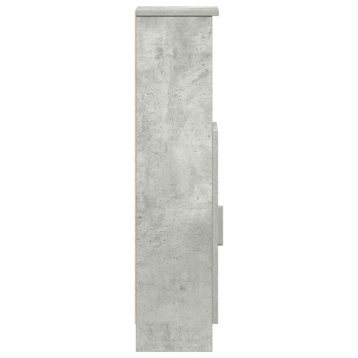 Dulap de baie cu suport role, gri beton, 20,5x22x90 cm - WALTI WALTI