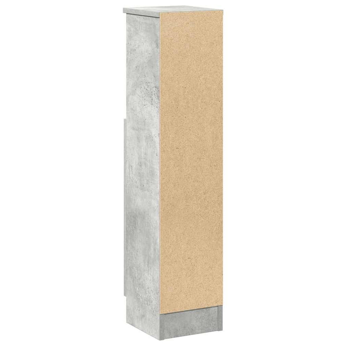Dulap de baie cu suport role, gri beton, 20,5x22x90 cm - WALTI WALTI