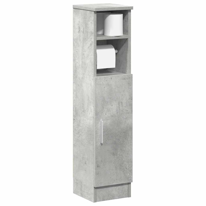 Dulap de baie cu suport role, gri beton, 20,5x22x90 cm - WALTI WALTI