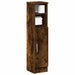 Dulap de baie cu suport role, stejar fumuriu, 20,5x22x90 cm - WALTI WALTI