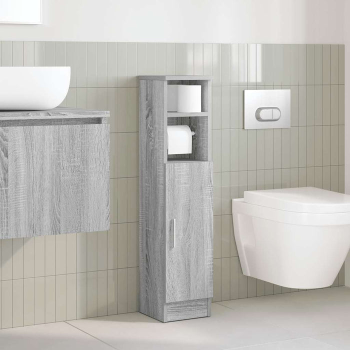 Dulap de baie cu suport role, sonoma gri, 20,5x22x90 cm - WALTI WALTI