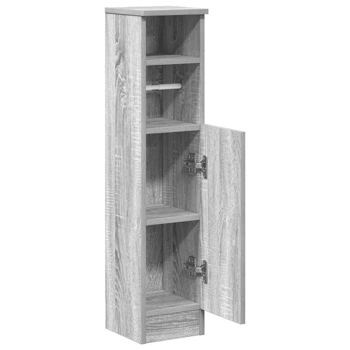 Dulap de baie cu suport role, sonoma gri, 20,5x22x90 cm - WALTI WALTI