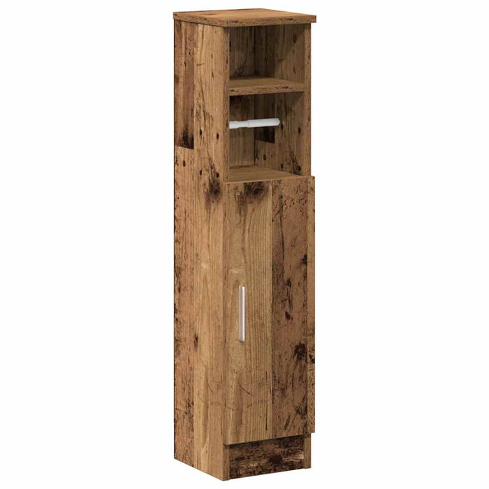 Dulap de baie cu suport role, lemn vechi, 20,5x22x90 cm - WALTI WALTI