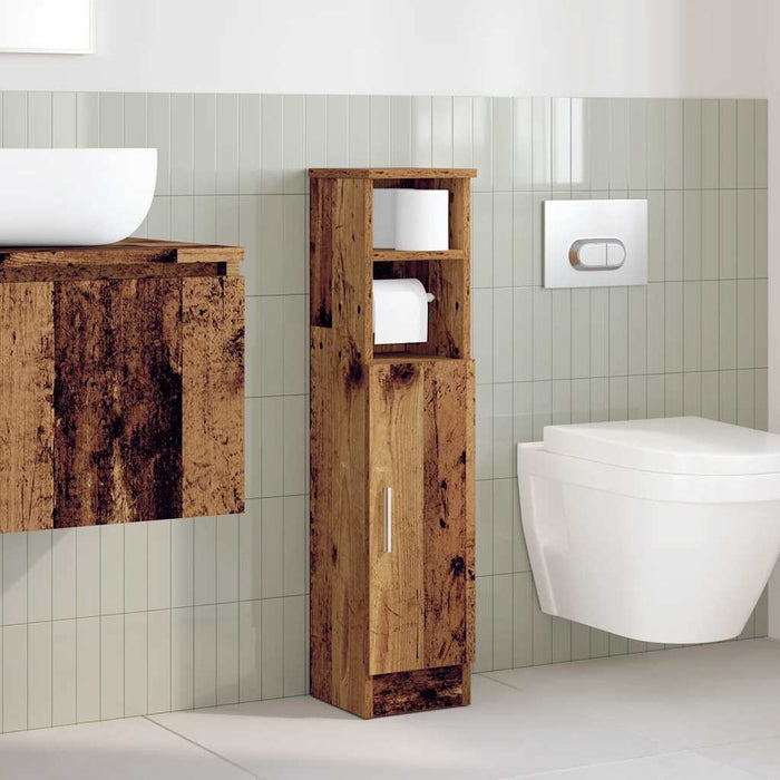 Dulap de baie cu suport role, lemn vechi, 20,5x22x90 cm - WALTI WALTI