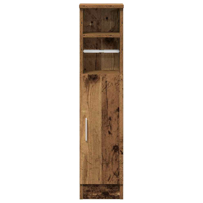 Dulap de baie cu suport role, lemn vechi, 20,5x22x90 cm - WALTI WALTI