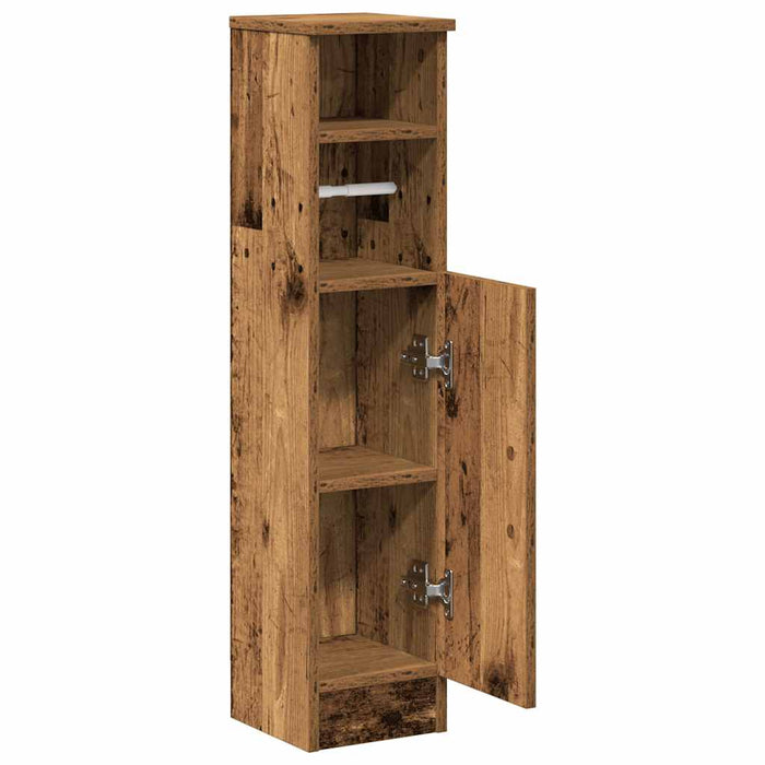 Dulap de baie cu suport role, lemn vechi, 20,5x22x90 cm - WALTI WALTI