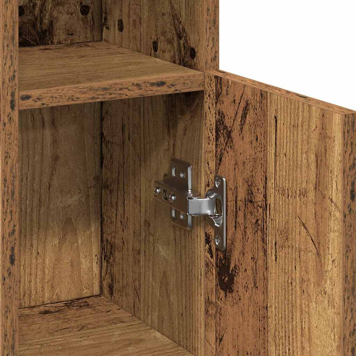 Dulap de baie cu suport role, lemn vechi, 20,5x22x90 cm - WALTI WALTI
