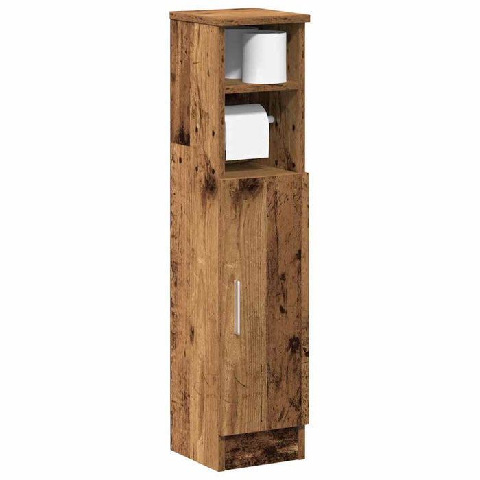 Dulap de baie cu suport role, lemn vechi, 20,5x22x90 cm - WALTI WALTI