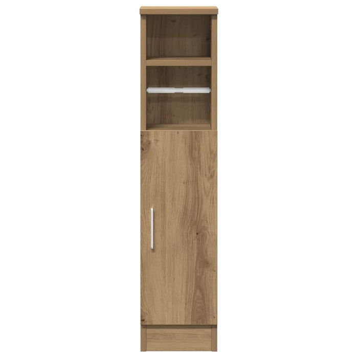 Dulap de baie cu suport role, stejar artizanal, 20,5x22x90 cm - WALTI WALTI